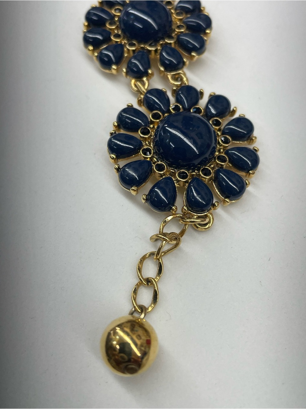 kate spade Gold and Navy Floral Link Bracelet - Picture 5 of 7